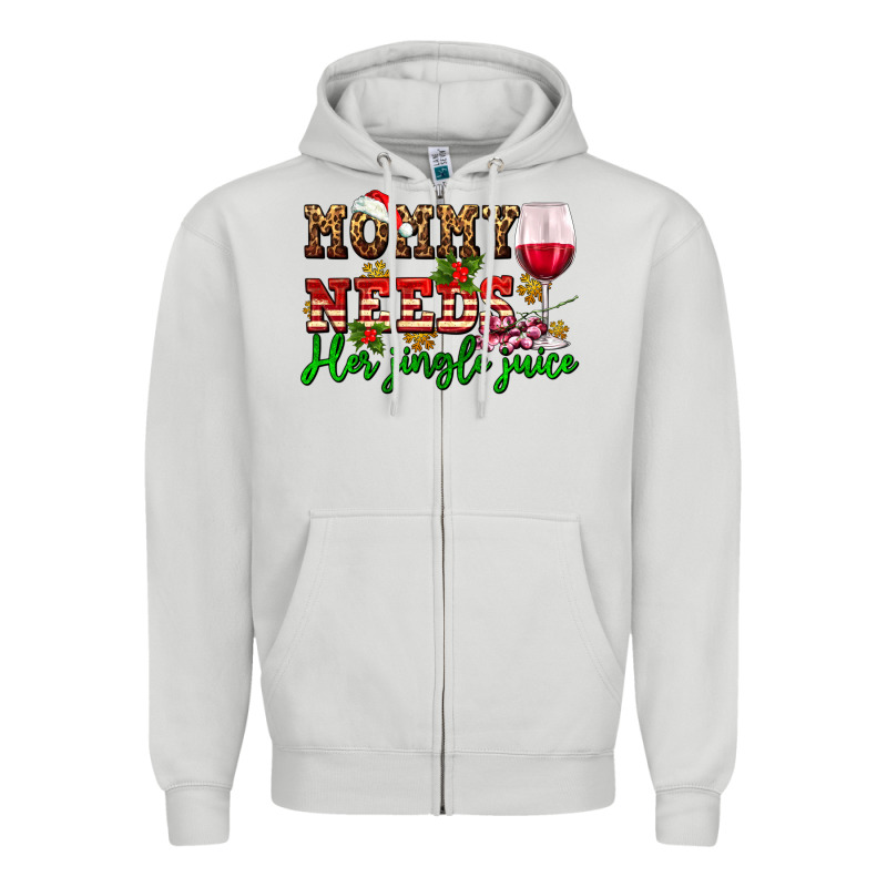 Mommy Needs Her Jingle Juice Zipper Hoodie by AdoDesignShop | Teevron