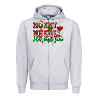 Heather Grey mommy needs her jingle juice Zipper Hoodie - AdoDesignShop