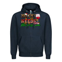 Navy mommy needs her jingle juice Zipper Hoodie - AdoDesignShop