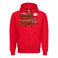 Red mommy needs her jingle juice Zipper Hoodie - AdoDesignShop