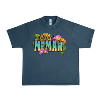 Midnight Navy Blessed memaw Mother's Day Urban Heavy Tee - FaDigitalArtStudio