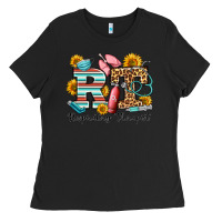 Black respiratory therapist western Ladies Tee - OliviaCreatesArt