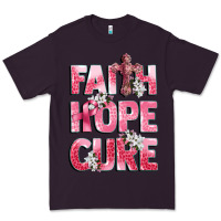 Plum faith hope cure breast cancer Premium Tee - CowGirlArtShop