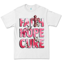 White faith hope cure breast cancer Premium Tee - CowGirlArtShop