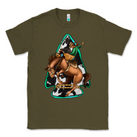 Army Green bucking bronco arrowhead Classic Tee - Jasminsmagicworld