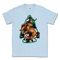 Dusty Blue bucking bronco arrowhead Classic Tee - Jasminsmagicworld