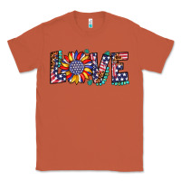 Copper love sunflower usa flag leopard Classic Tee - Artiststas