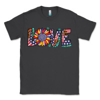 Smoke love sunflower usa flag leopard Classic Tee - Artiststas