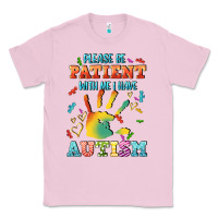 Bubblegum Pink please be patient with me i have autism Classic Tee - CowGirlArtShop