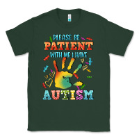 Sports Green please be patient with me i have autism Classic Tee - CowGirlArtShop