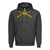 1st Bn 75th Infantry Regiment Ranger Branch Wo Txt Zipper Hoodie | Teevron