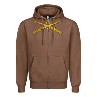 Chestnut 1st bn 75th infantry regiment ranger branch wo txt Zipper Hoodie - maiPhamDesign