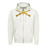 Oatmeal Heather 1st bn 75th infantry regiment ranger branch wo txt Zipper Hoodie - maiPhamDesign
