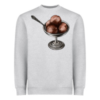Heather Grey Chocolate ice cream Heavyweight Sweatshirt - AdoDesignShop