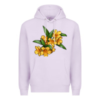 Lilac Yellow Jessamine Flower Illustrations Premium Hoodie - LillyAllenDesigns