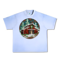Grape Ice Barn Christmas Urban Heavy Tee - RanaPortraitStore