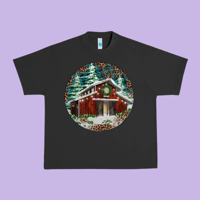 Barn Christmas Urban Heavy Tee Designed By Ranaportraitstore