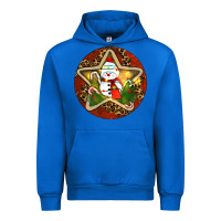 Cobalt Snowman Christmas Urban Hoodie - RanaPortraitStore