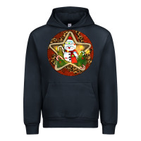Navy Snowman Christmas Urban Hoodie - RanaPortraitStore