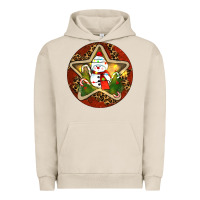 Pigment French Oak Snowman Christmas Urban Hoodie - RanaPortraitStore
