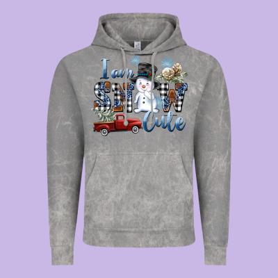 I Am Snow Cute Vintage Hoodie Designed By Fadigitalartstudio