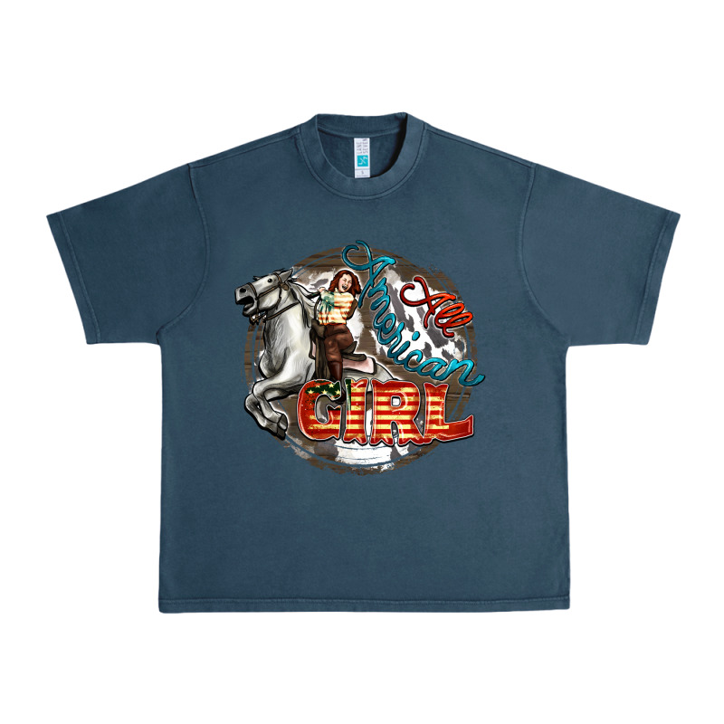 All American Girl Urban Heavy Tee by FaDigitalArtStudio | Teevron