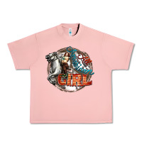 Salmon All American Girl Urban Heavy Tee - FaDigitalArtStudio
