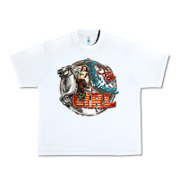White All American Girl Urban Heavy Tee - FaDigitalArtStudio