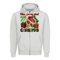 Dove Grey when you are dead inside its Christmas Zipper Hoodie - AdoDesignShop