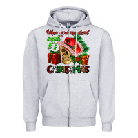 Heather Grey when you are dead inside its Christmas Zipper Hoodie - AdoDesignShop