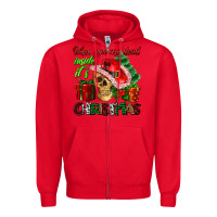 Red when you are dead inside its Christmas Zipper Hoodie - AdoDesignShop