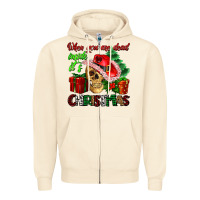 Sandshell when you are dead inside its Christmas Zipper Hoodie - AdoDesignShop