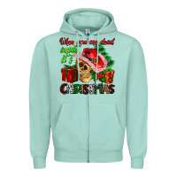 Seafoam when you are dead inside its Christmas Zipper Hoodie - AdoDesignShop