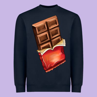 Chocolate Heavyweight Sweatshirt Designed By Adodesignshop