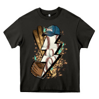Asphalt Lightning bolt Baseball Heavy Core Tee - HowdyJamesFarm