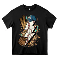 Black Lightning bolt Baseball Heavy Core Tee - HowdyJamesFarm