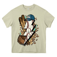 Lightning Bolt Baseball Heavy Core Tee | Teevron
