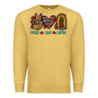 Antique Gold peace love lupita Premium Sweatshirt - JahusDesignShop