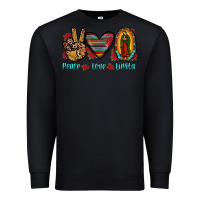 Black peace love lupita Premium Sweatshirt - JahusDesignShop
