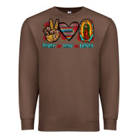 Chestnut peace love lupita Premium Sweatshirt - JahusDesignShop