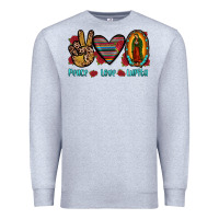 Heather Grey peace love lupita Premium Sweatshirt - JahusDesignShop