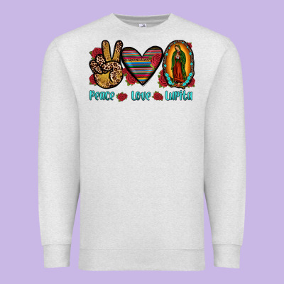Peace Love Lupita Premium Sweatshirt Designed By Jahusdesignshop