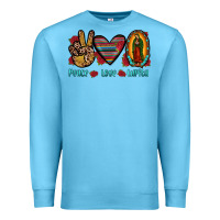 Ocean Blue peace love lupita Premium Sweatshirt - JahusDesignShop