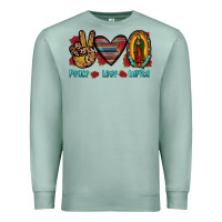 Seafoam peace love lupita Premium Sweatshirt - JahusDesignShop