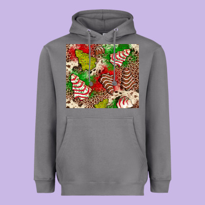 Little Debbie Tree Cakes Leopard Heavyweight Hoodie Designed By Jahusdesignshop