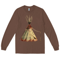 Chestnut teepe tipi Long Sleeve Tee - FaDigitalArtStudio