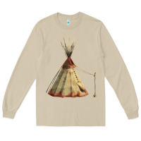 Mushroom teepe tipi Long Sleeve Tee - FaDigitalArtStudio
