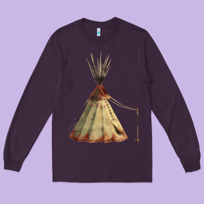 Teepe Tipi Long Sleeve Tee Designed By Fadigitalartstudio