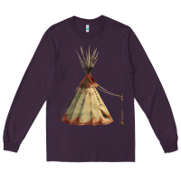 Plum teepe tipi Long Sleeve Tee - FaDigitalArtStudio
