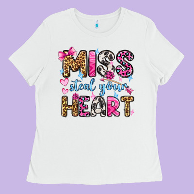 Miss Steal Your Heart Olivia Ladies Tee Designed By Oliviacreatesart